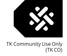 image of the Community Use Only traditional knowledge label
